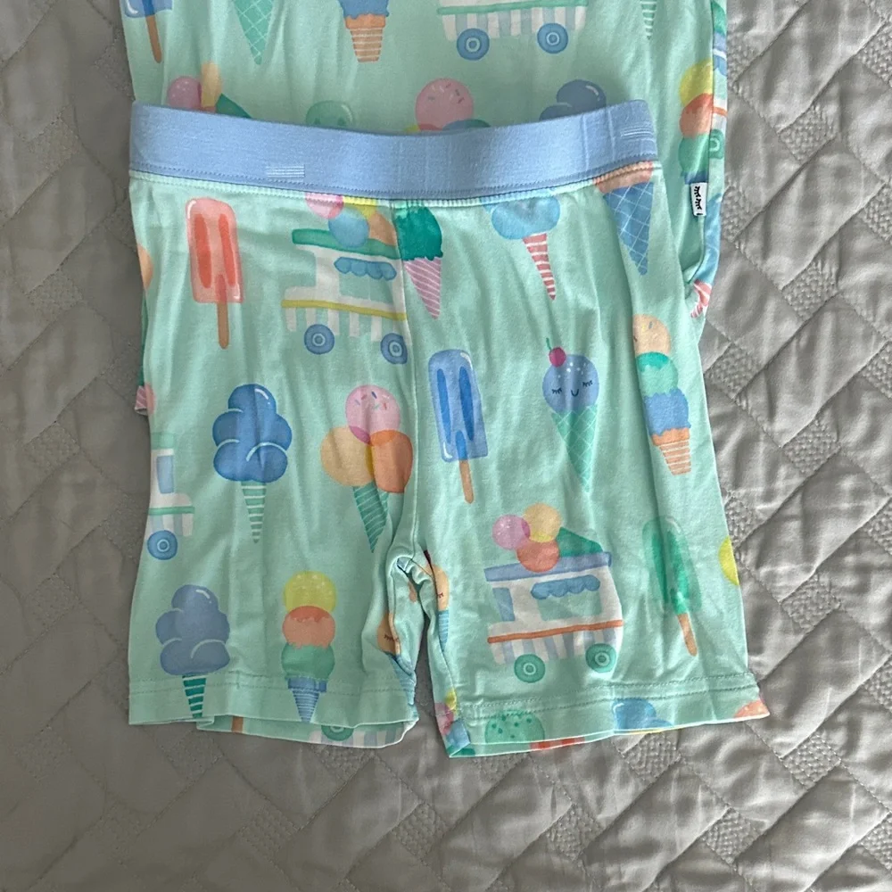 Little Sleepies Blue and Green Pajama Set - Picture 4 of 4